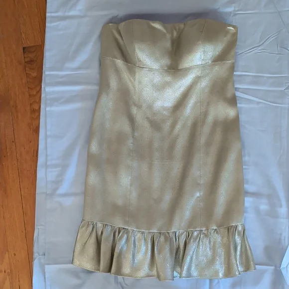 Selina Designer | Dresses | Selina Designer Gold Short Formal Dress Sz 2 |  Poshmark